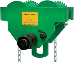 Kolica za dizalice sa lancem -zelena